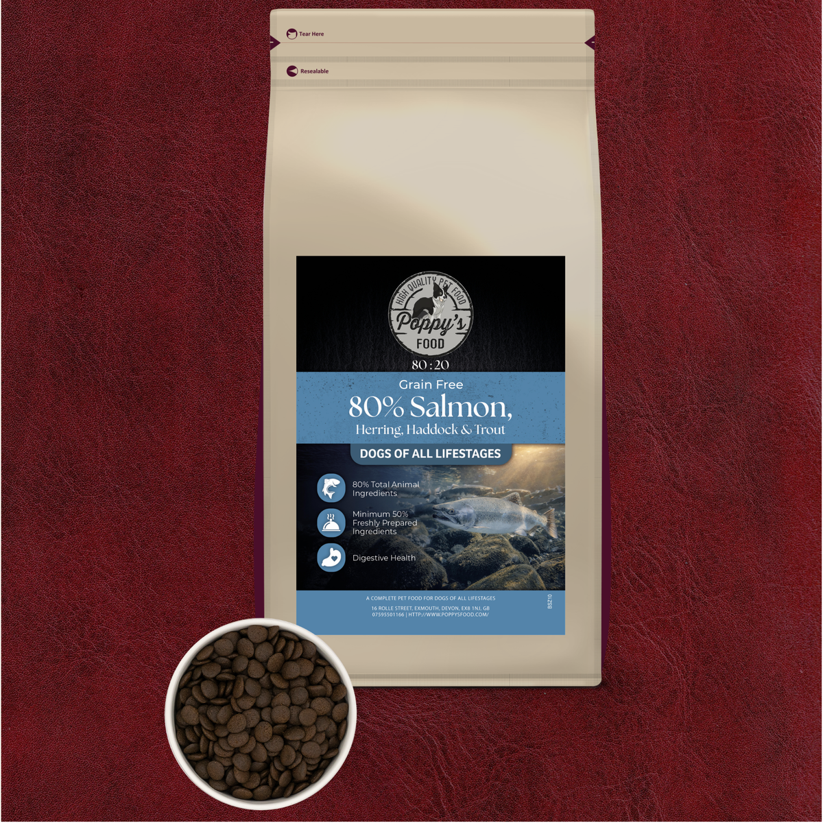 80:20 Supreme Salmon, Grain Free Kibble